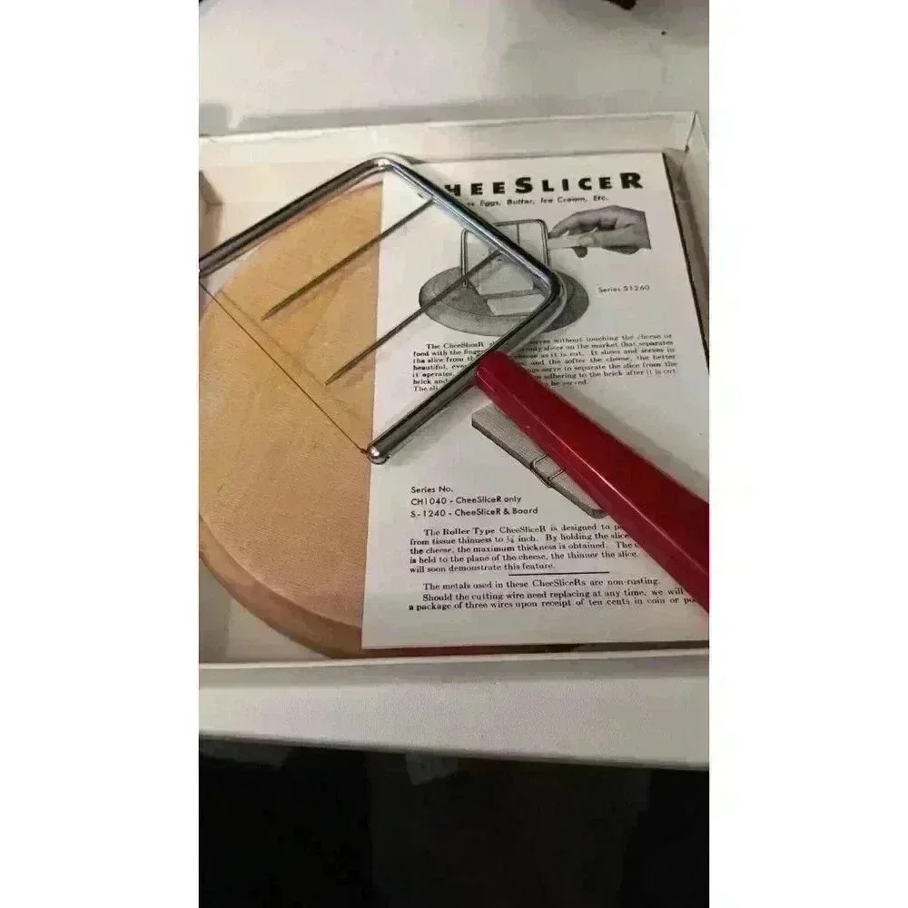 Vintage Schneider Cheese Slicer & Cutting Board